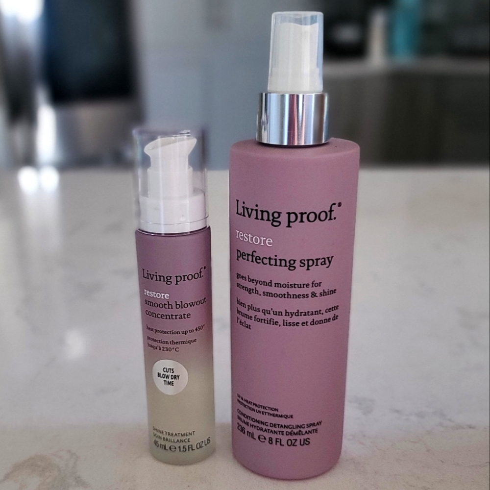Living Proof Restore Perfecting Spray and Blowout Concentrate